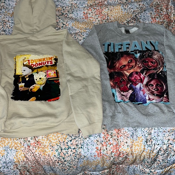 Tops - Michael Myers, jason and chucky hoodies